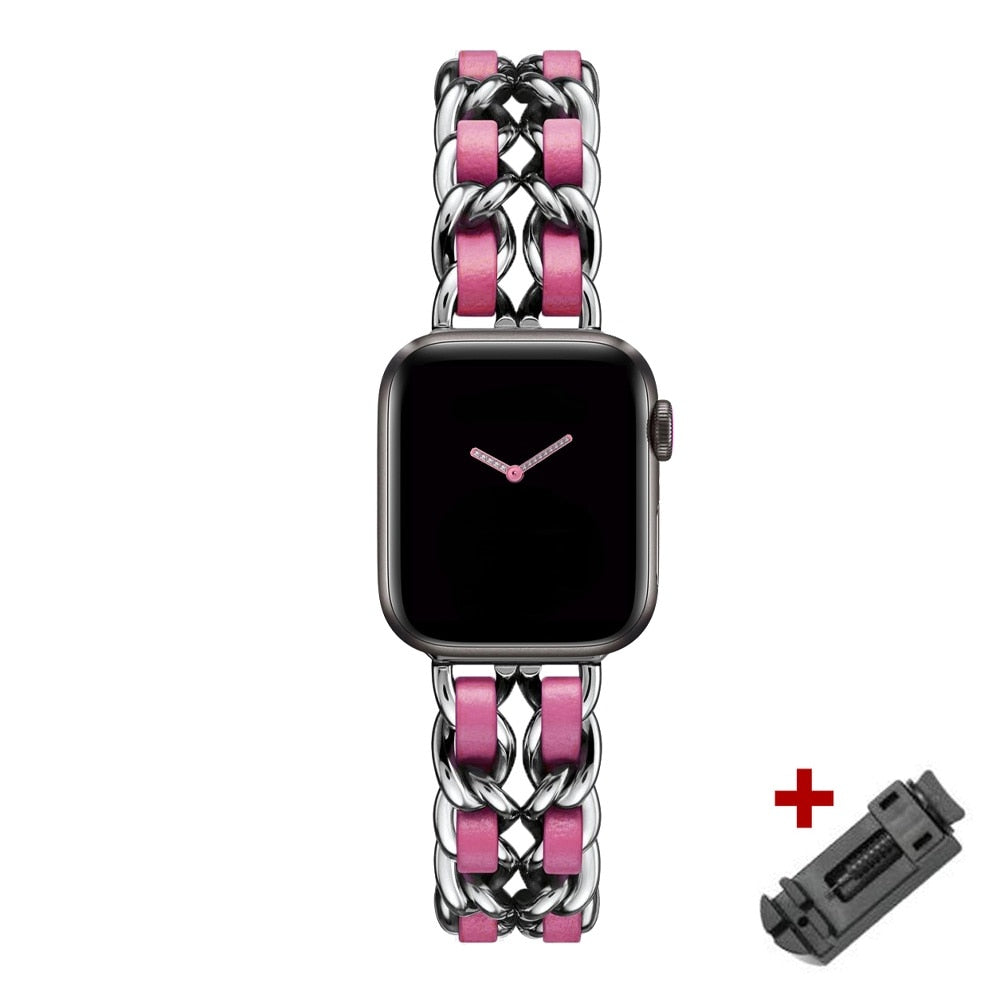 Women Gold wristband for Apple Watch